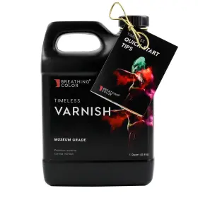 Breathing Color 616806674170 Timeless Archival Print Varnish - 1 Quart Satin Finish Premium Canvas Coating