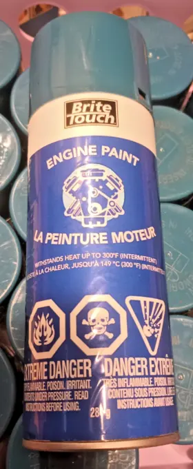 Cbt27 Brite Touch Bt27 Gm Blue Engine Automotive Paint - 10 Oz