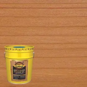 140.0019458.008 Cabot Australian Timber Oil Low Voc Honey Teak 5 Gal Transparent