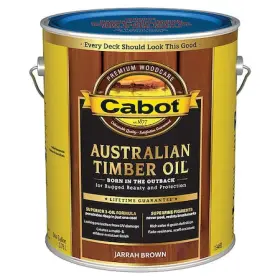 140.0019460.007 Cabot Stain Jarrah Brown Toned Flat 1 Gal