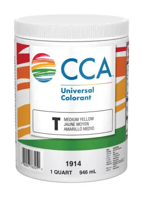 1914.05 Cabot Samuel Inc Valspar Cca T Medium Yellow Paint Colorant 1 Qt