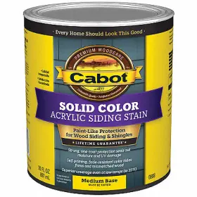 0808-05 Cabot/valspar Corp Medium Base Exterior Acrylic Stain Quart -0808-05