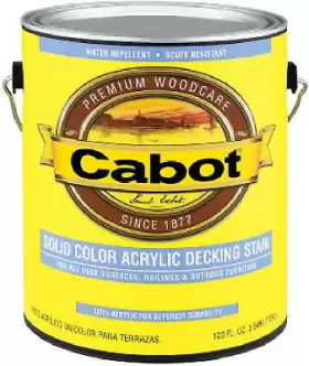 1801-05 Cabot/valspar Corp White Base Acrylic Decking Stain Quart -1801-05