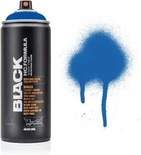 264436 Cans Black High-pressure - Power Blue 400ml Can