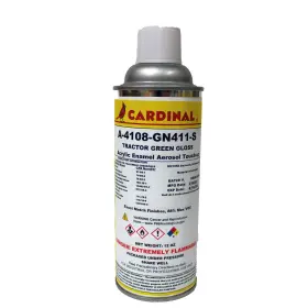A-4108-gn411-s Cardinal Paint 698769035847 Tractor Green Gloss Powder Coating Touch-up Spray Car