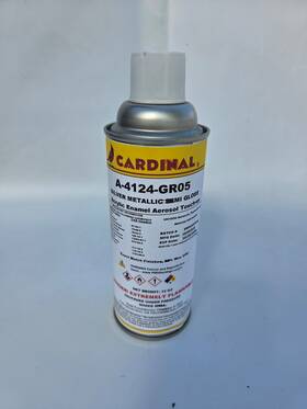 Cardinal Paint 698769050444 A-4124-gr05 Silver Metallic S-gloss Powder Coat Touchup Spray