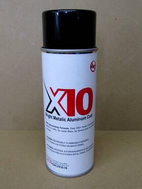 Chem Trend 840349232232 X10 Bright Metallic Aluminum Coat 12 Oz Aerosol