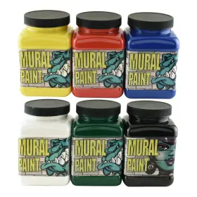 Chroma 092200028984 Mural Paint Assorted Primary Colors Pints Set Of 6