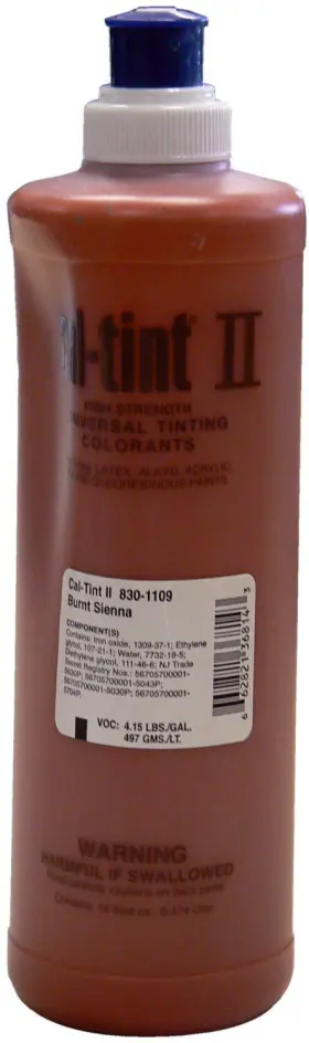 830-1109 Chromaflo 662821368143 Cal-tint Ii 16-ounce Colorants Burnt Sienna