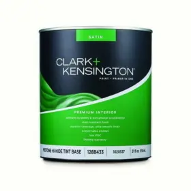 Clark Kensington 082901361206 Satin Tint Base Mid-tone Acrylic Latex Paint Primer Indoor