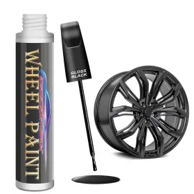 Cocomfix 768484614242 Gloss Black Rim Touch Up Paint Car Wheel Scratch Repair Pen