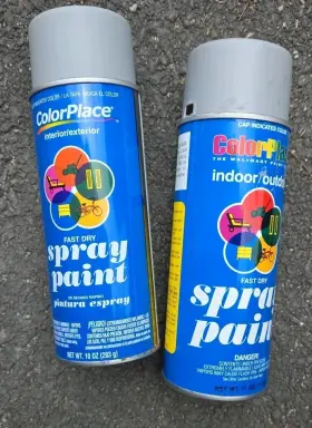 Color Creations 078742032276 Vintage Spray Paint Gloss Equipment Gray Primer X2