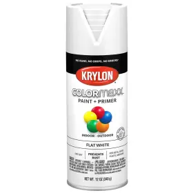 K05548007 Colormaxx Spray Paint Flat White 12 Oz 800t53