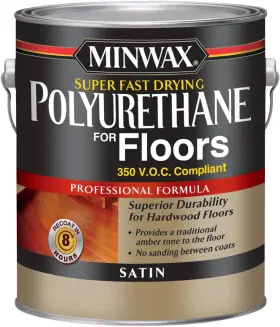 130250000 Company Super Fast Drying Polyurethane Protective Wood Finish 350 Voc Clear Satin Gal