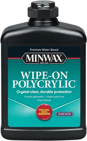 40917 Company 445001487451 Pt Clear Wipe On Poly Water Based Polyurethane Satin