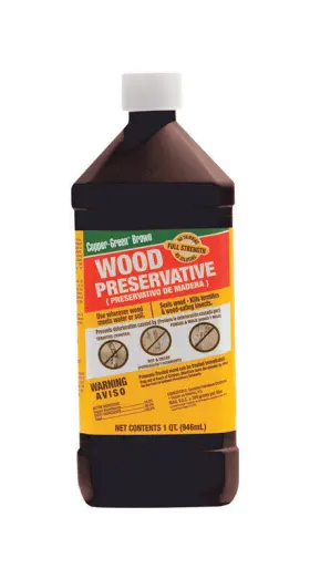 Copper Green 735845330042 Flat Brown Oil-based Wood Preservative 1 Quart - Total Qty 12