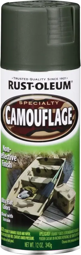 1919830 Corp Specialty Ultra Flat Deep Forest Green Camouflage Spray Paint 12 Oz