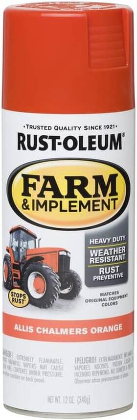 Corp 280135 Specialty Stops Rust Farm And Equipment Spray Paint Allis Chalmers Orange