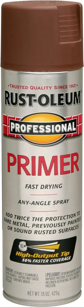 Corp 445024646637 Professional Flat Red Primer Spray 15 Oz