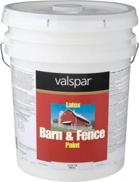 18-3125-70 Corporation 3125-70 Barn And Fence Latex Paint 5-gallon White