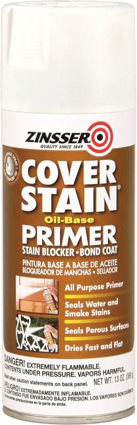 Gidds-800201 Corporation Zinsser 3608 Cover Stain Oil Base Primer Spray 13 Oz White