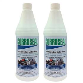 Corroseal 711181748352 Water-based 1 Quart Rust Converter And Metal Primer Converts Preps Surface
