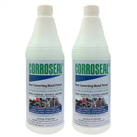 Corroseal 711181748352 Water-based 1 Quart Rust Converter And Metal Primer Converts Preps Surface