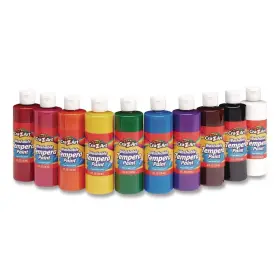 01610 Cra-z-art 8 Oz. Washable Tempera Paint - Assorted Colors 10/pack New
