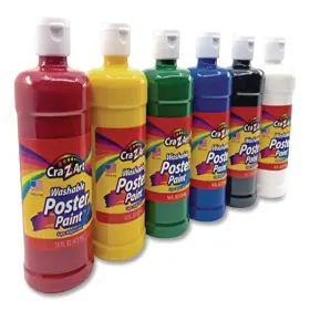 01611 Cra-z-art 16 Oz. Washable Kids Paint - Assorted Colors 6/pack New