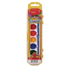1065172 Cra-z-art Washable Watercolors Palette Tray - Assorted Colors 8/st New
