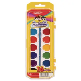 10652wm-36 Cra-z-art 1065236 Washable Watercolors Palette Tray - Asstd Colors 16/set New