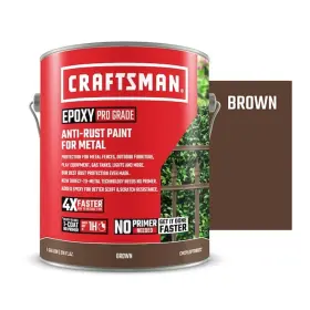 Cmxpldp708022 Craftsman Metal Brown Epoxy Anti Rust Semi-gloss Interior/exterior Paint Primer
