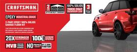 Craftsman Cmxpldp858167 2-part Epoxy 100% Solids Garage Floor Kit Dark Grey