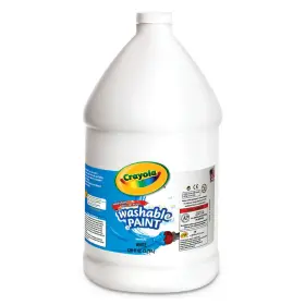 542128053 Crayola 1 Gal. Bottle Washable Paint - White New
