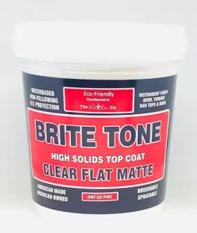Crystalac 818110001622 Brite Tone High Solids Polyurethane Instrument Finish 16 Oz Pint Clear Flat