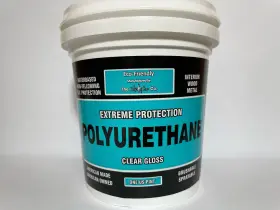 Crystalac 818110002322 Extreme Protection Water Based Polyurethane Clear Gloss 16oz Pint