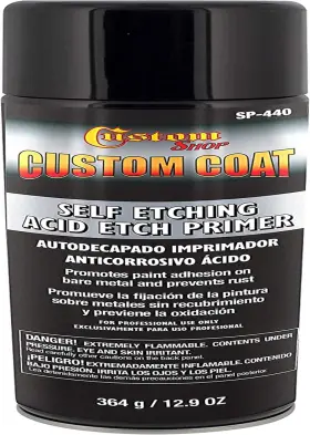 Sp-440 Custom Shop 313104362340 Coat Self Etching Acid Etch Primer - 12.9 Ounce Spray Can Gray Automo
