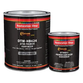 Custom Shop 840234512654 - Gray Dtm High Build Urethane Primer Surfacer 2.1 Voc 1-1/4 Gal