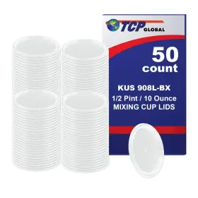 Custom Shop 844825000155 /tcp Global Box Of 50 Lids - 1/2 Pint Size Exclusively Fits Tcp 8 Ou