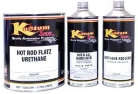 Custom Shop 844825016453 Chassis Black - Hot Rod Gloss Urethane Automotive Car Paint 1 Gallon Kit
