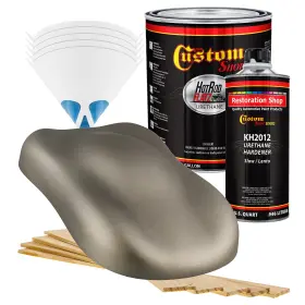 Custom Shop 844998148968 Warm Gray Metallic - Rod Flatz Flat Matte Satin Urethane Auto Paint Complete