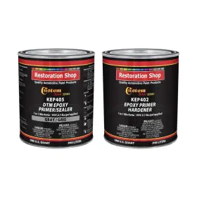 Custom Shop 848849098150 Gray Epoxy Primer/sealer 2.1 Voc 1/2 Gallon Kit Anti-corrosive Dtm High-p