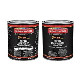 Custom Shop 848849098198 White Epoxy Primer/sealer 2.1 Voc 1/2 Gallon Kit Anti-corrosive Dtm High-