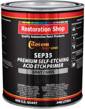 Sep35-qt Custom Shop Premium Gray Self Etching Primer 1 Quart - Ready To Spray Paint Ex