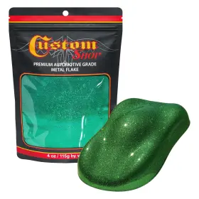 4-ounces Custom Shop Sf19-4z - Emerald Green Of Standard Metal Flake .015 375 Micron S