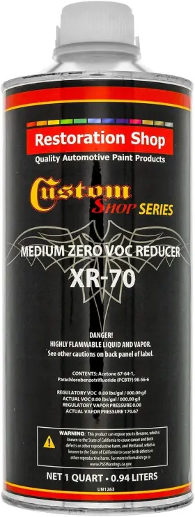 Xr70-qt Custom Shop Restoration Xr70 Medium Zero V.o.c. Urethane Reducer Quart/32