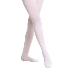 Danskin 387-a Girls 387 Microfiber Footed Tight Little 2-6x 6x White