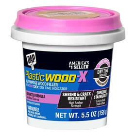 Dap 7079800540 Plastic Wood-x With Drydex Wood Filler 5.5 Oz Pack Of 6 Natural