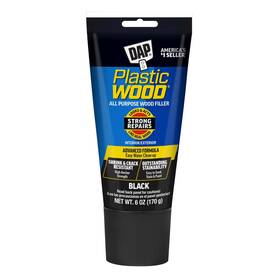 Dap 7079800587 Plastic Wood All Purpose Latex Filler Black 6 Oz