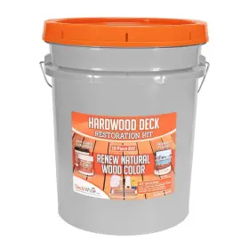 Dw020074 Deckwise Hardwood Deck Restore Kit 1 Gal Ipe Oil Semi-transparent Exterior Stain Cleaner